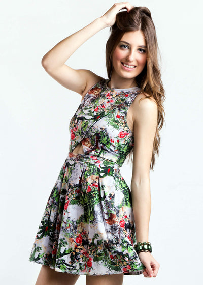 The Bebo Floral flute/bell Elegant Top