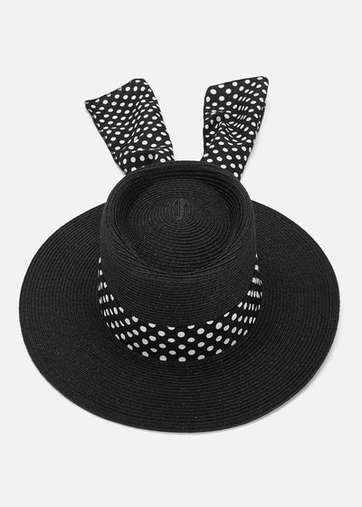 Polka Pot Band Straw Hat