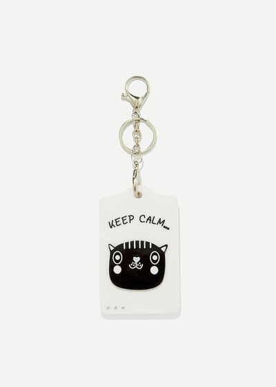 Cat Pattern Keychain