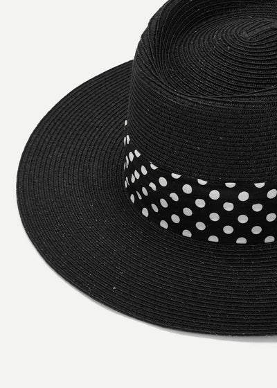 Polka Pot Band Straw Hat