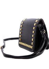 Studded PU Flap Bag